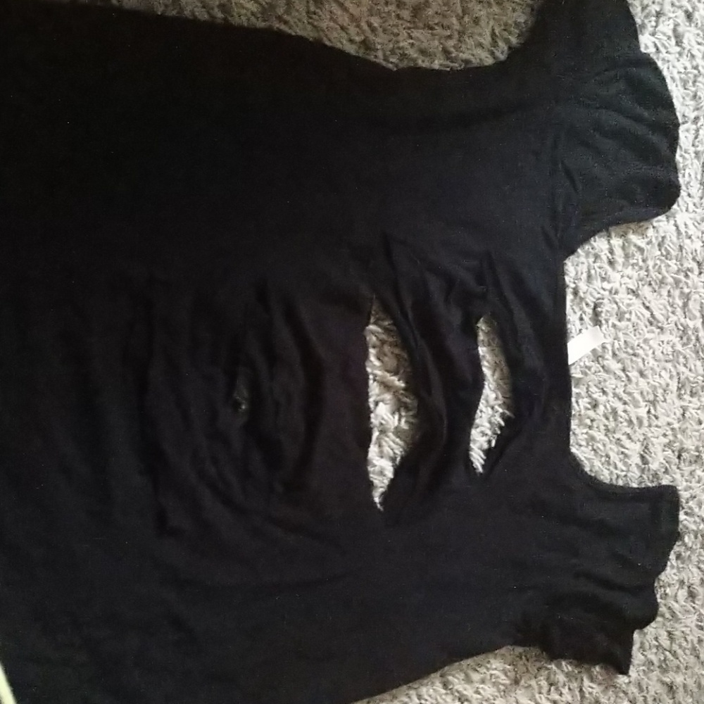 Black crop top